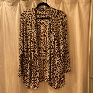 Animal print cardigan, size small